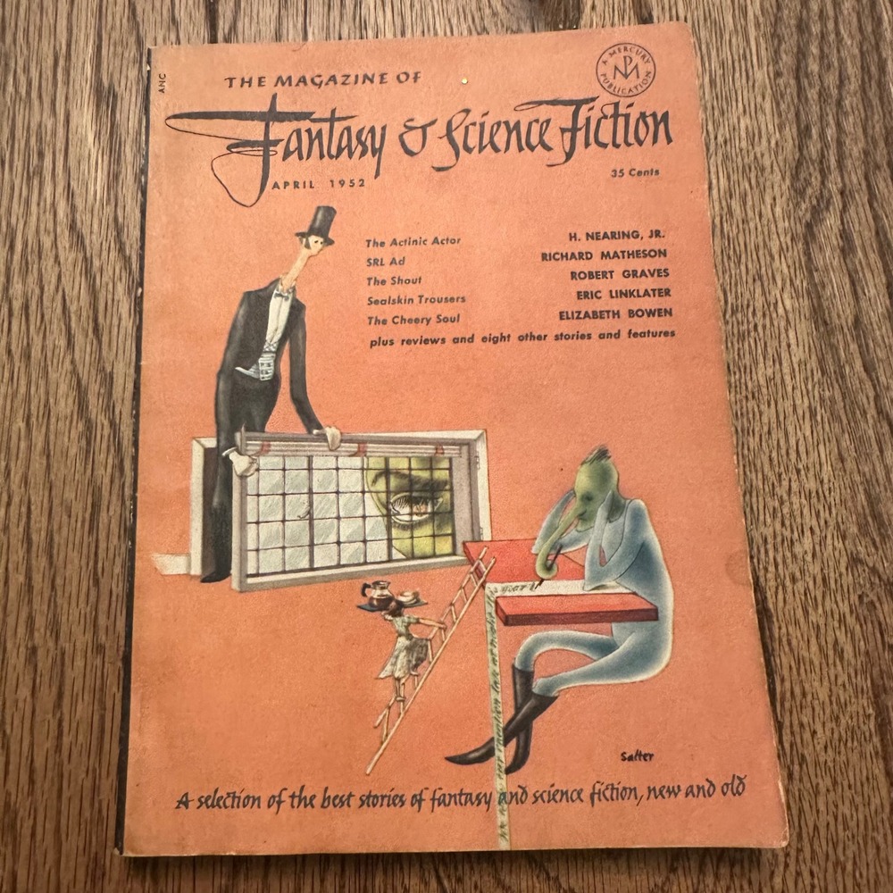 The Magazine of Fantasy & Science Fiction April 1952 Richard Salter Vol 3 No 2